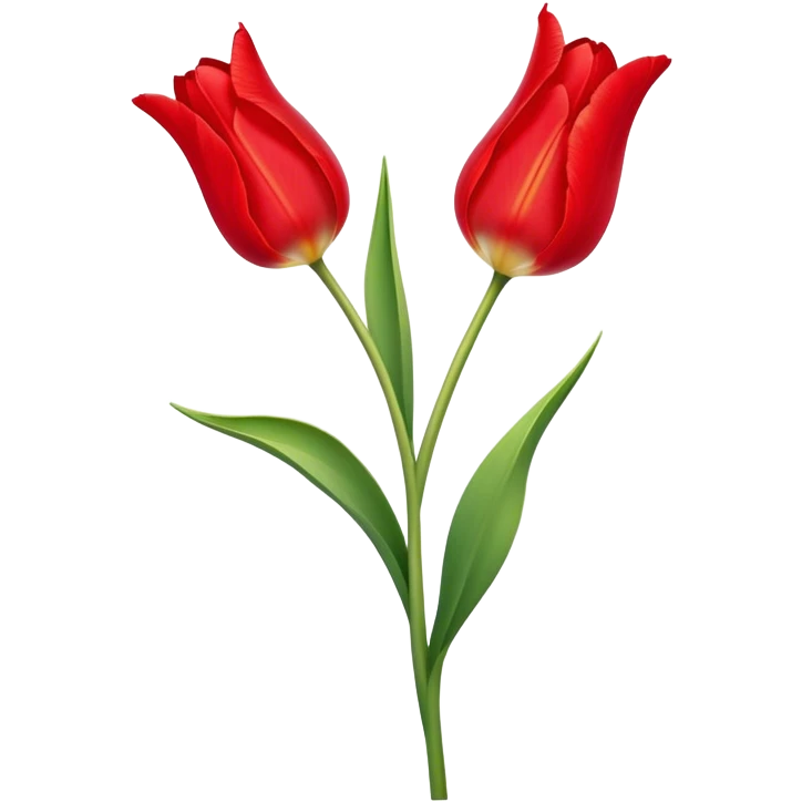 ​Cinematic Realistic Tulip, depicted as a single, exquisitely detailed bloom with vibrant red petals and a delicate stem, softly illuminated by natural light that highlights its graceful beauty and elegant form, emoji