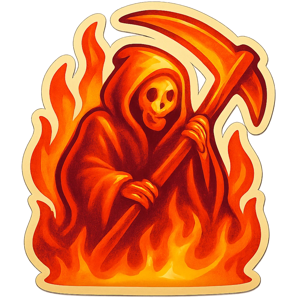 fire grim reaper emoji