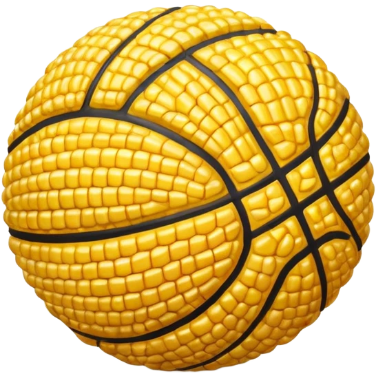 Basketball made of Corn emoji
