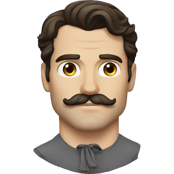 Henry Cavill with a moustache  emoji