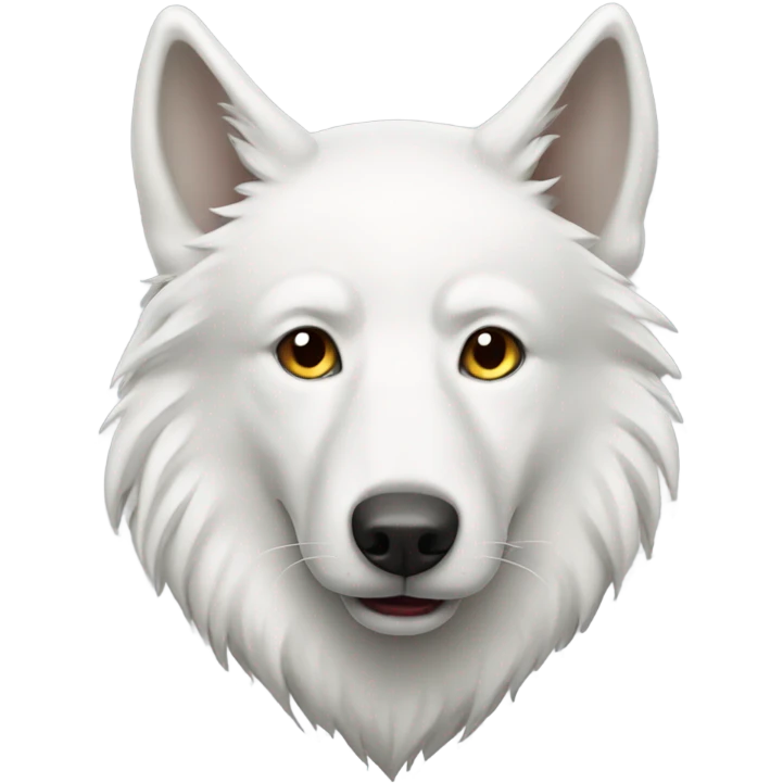 White wolf dog emoji