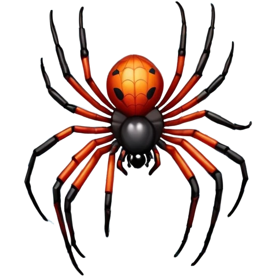 A spider attaching graphic files to its web. emoji