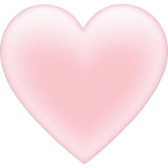 aesthetic light pink heart emoji