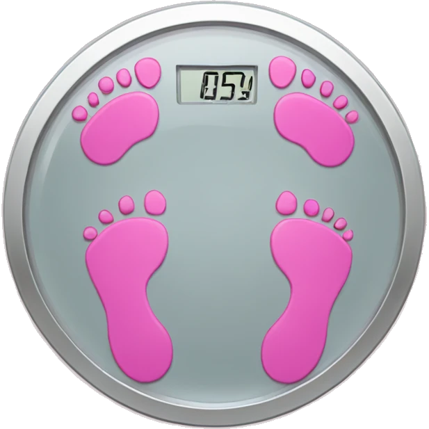 Pink body weight scale  emoji