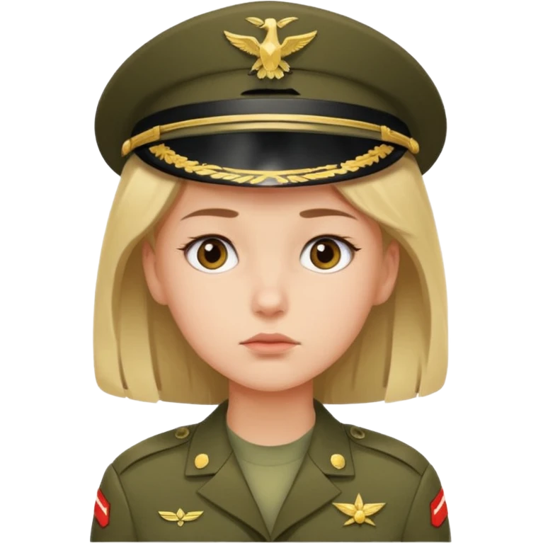 the girl thinks about the guy who is in the army emoji