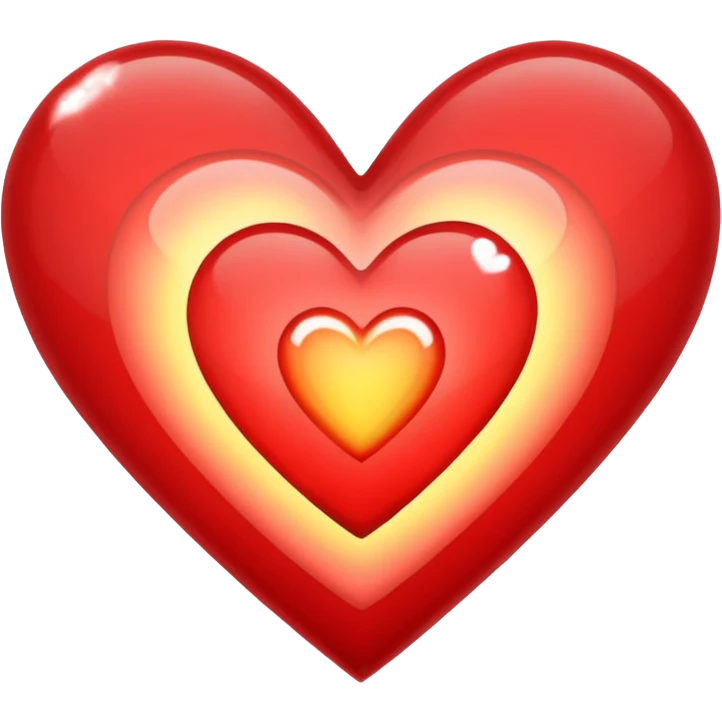 Red hearts glimmering loghts emoji