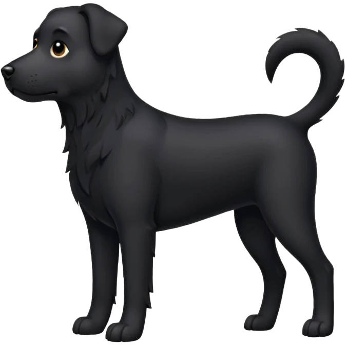 haz un perro negro emoji