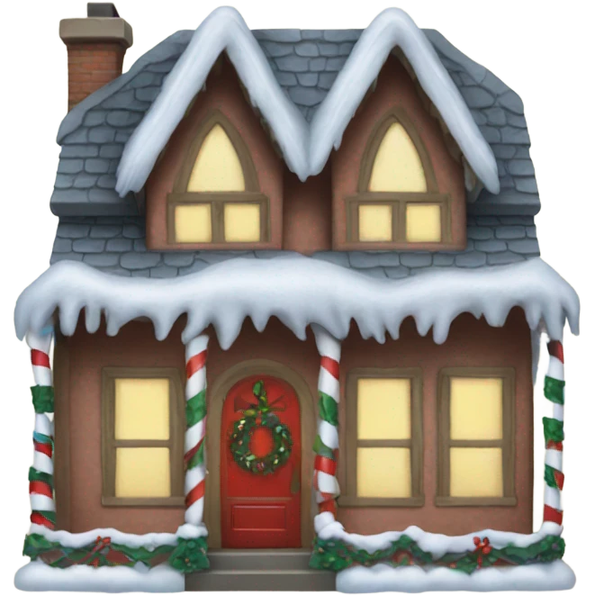Christmas house emoji