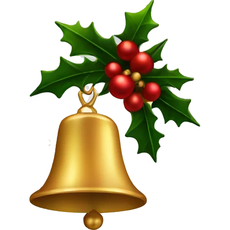 Christmas bell emoji