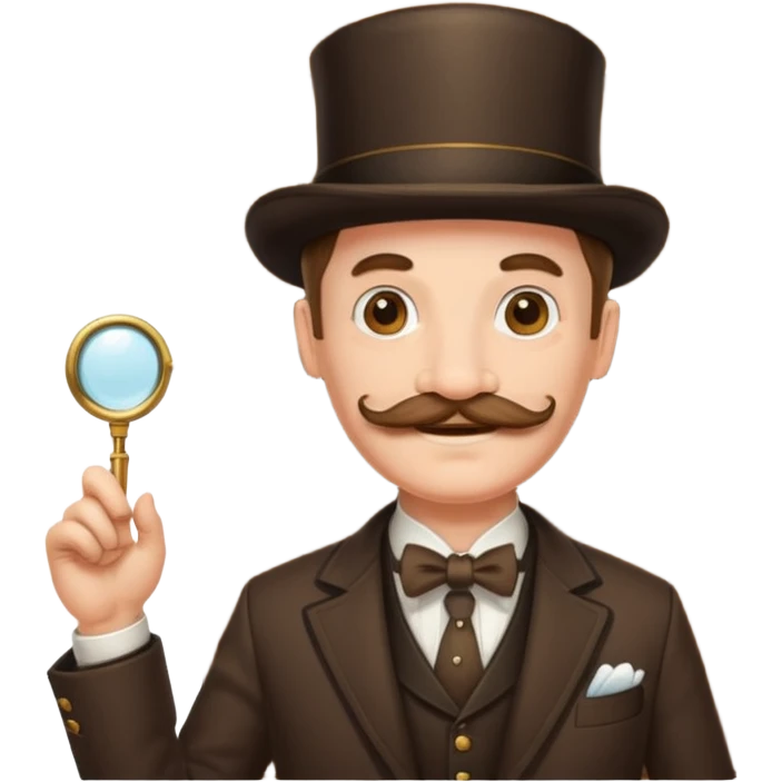 emoji of a gentleman with moustache and monocle standing nearby door welcoming you emoji