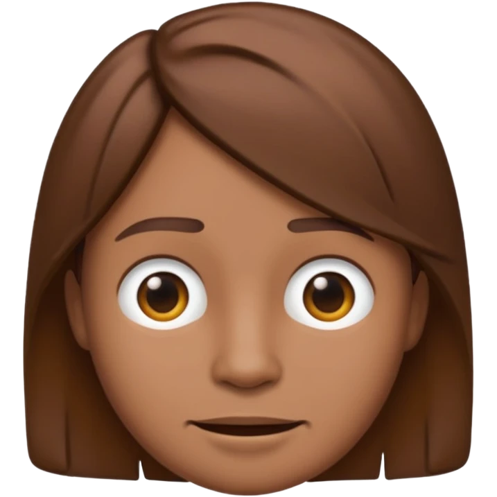 À emoji that don’t smile and have a Cesar cut (like a tuff guy) brown hair emoji