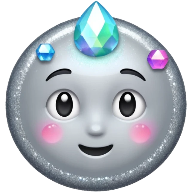 vamp glitter gray emoji
