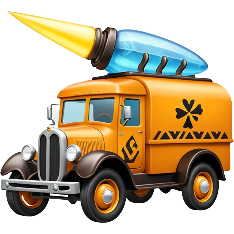 The Flintstones shiny frozen Scooby Doo 1915 Lightning Bug busters liquidator’s antique long wheelbase moving truck  emoji