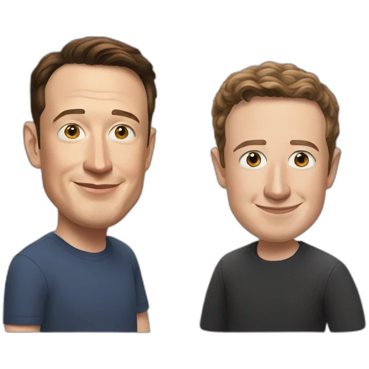 Elon Musk et Mark Zuckerberg emoji