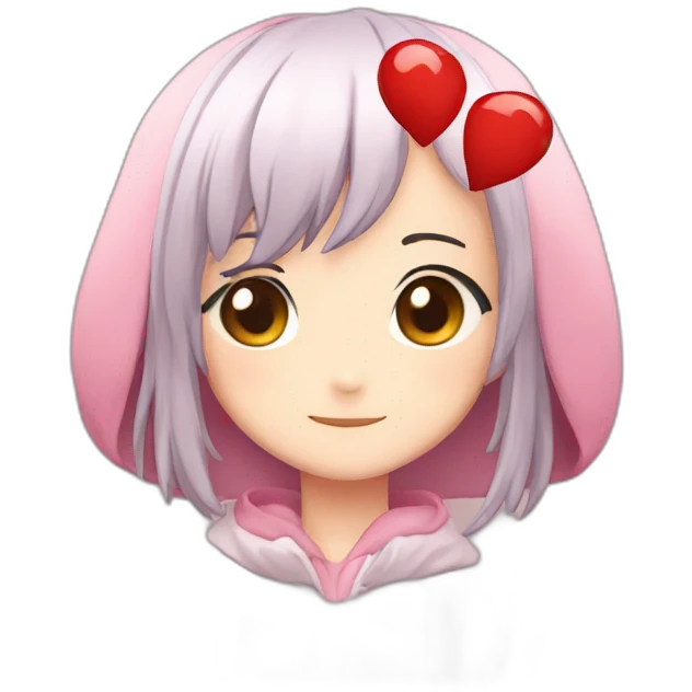 Hearth love anime emoji
