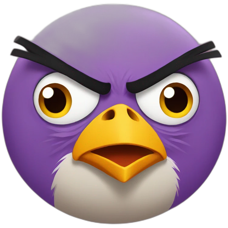 angry bird emoji