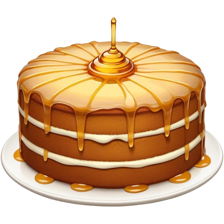 Honey cake emoji