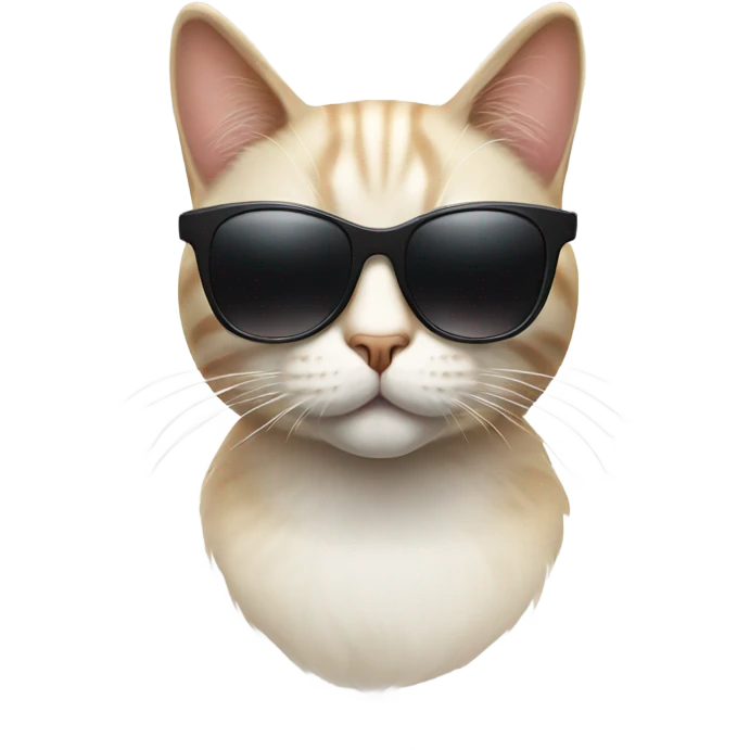 Cat with sunglasses emoji