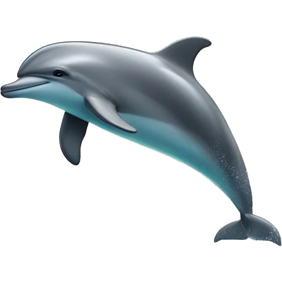 Dolphing jumping out of the ocean emoji