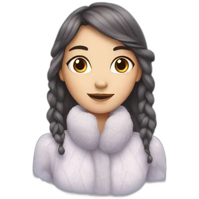 Snowflake girl emoji