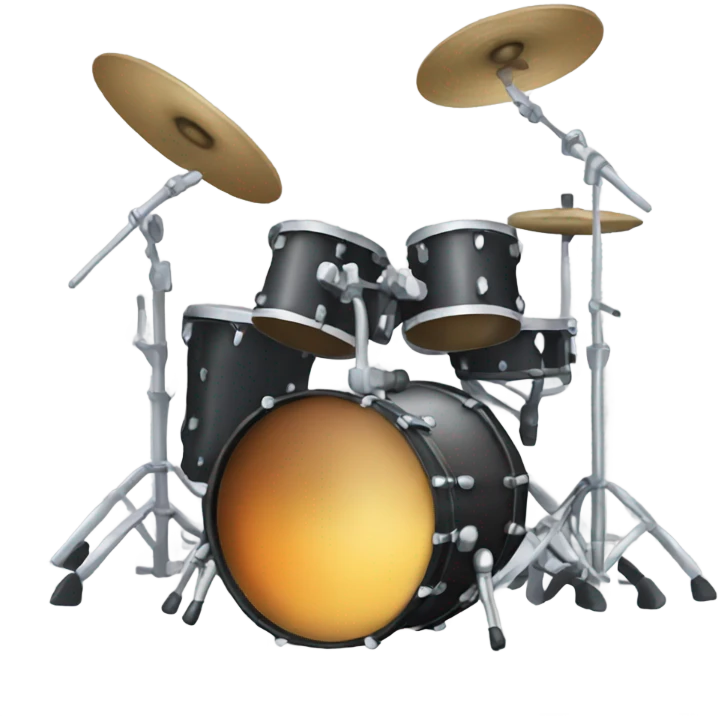 Rock stage drum kit emoji