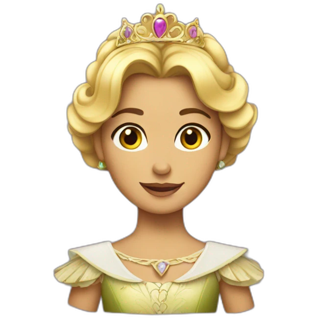 una princesa pelirroja emoji