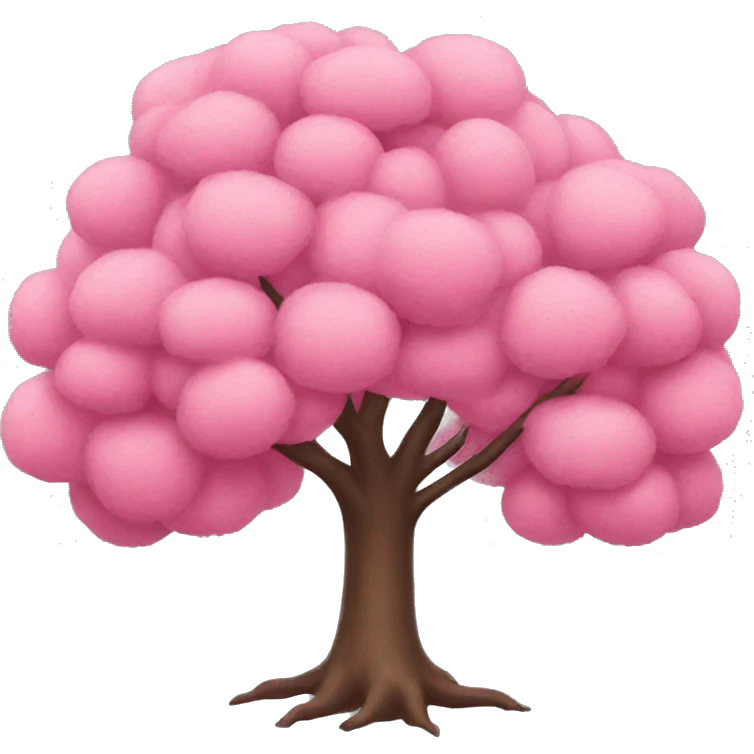Pink tree emoji