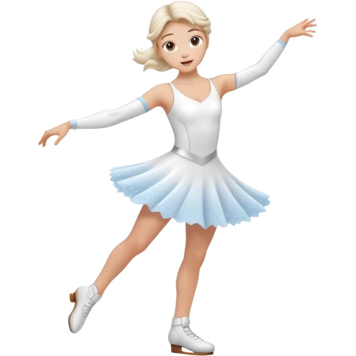Ice skater twirling emoji