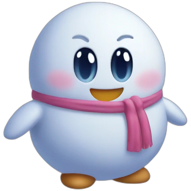 kirby snowman emoji
