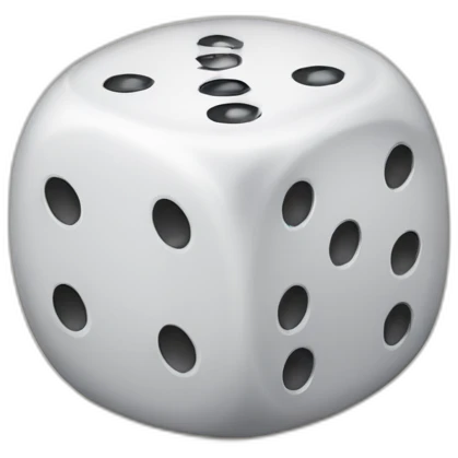 Rolling dice emoji