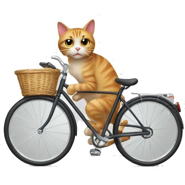 Cat with a bicycle  emoji