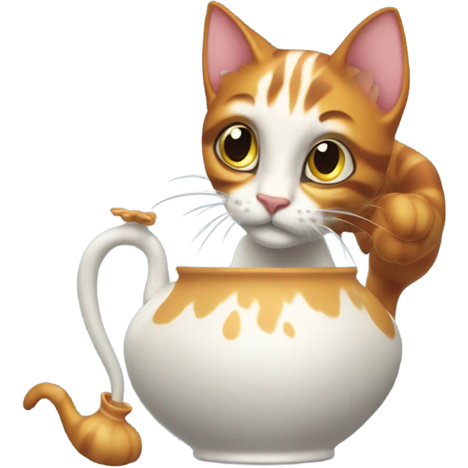 Ariel being a bad kitty emoji
