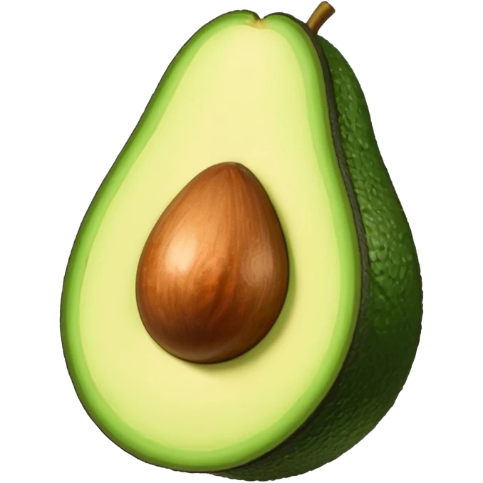sliced avocado with pit emoji