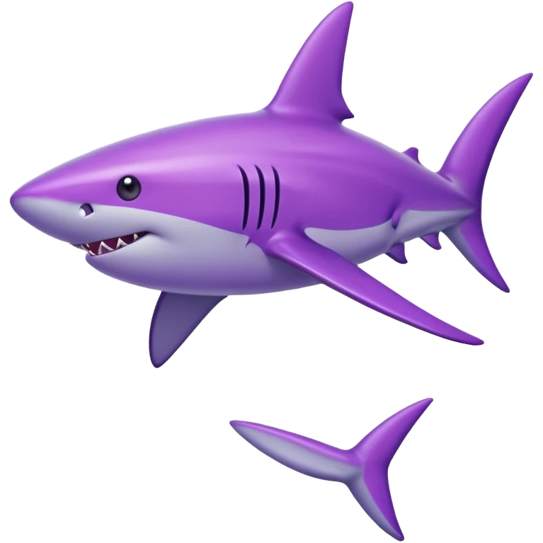 Purple shark iphone emoji emoji