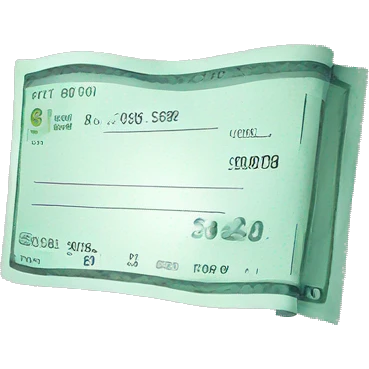 bank check emoji