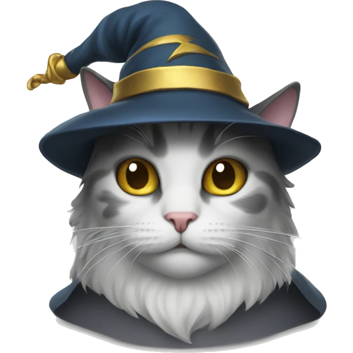cat with wizard hat  emoji