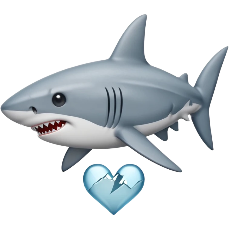 broken heart shark emoji