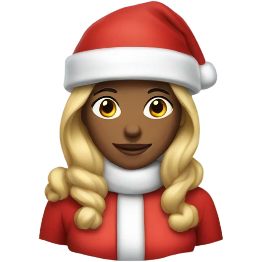 Woman dressed as Santa claus emoji