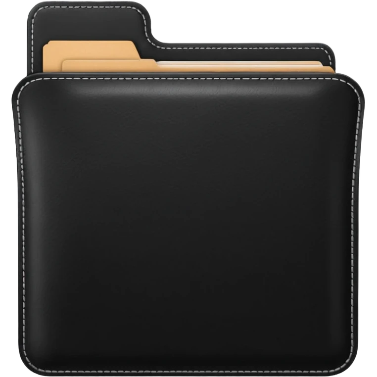 black folder emoji