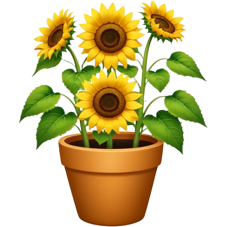 sunflowers pot emoji