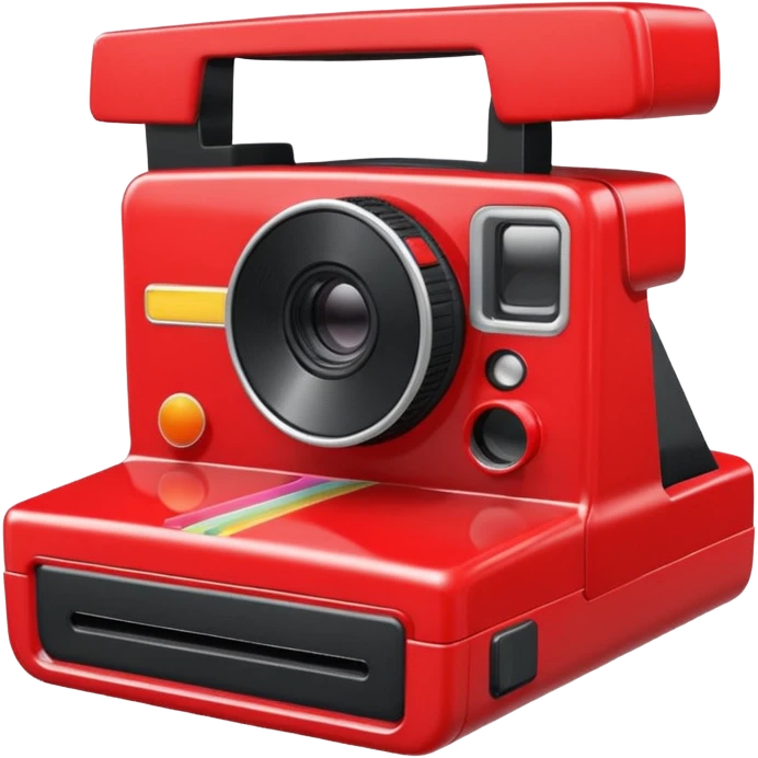 red polaroid camera emoji
