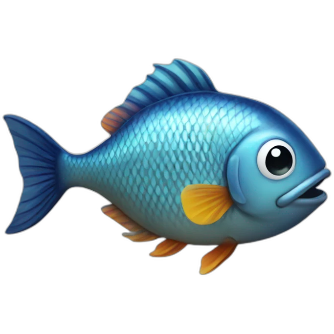 a fish with an email emoji