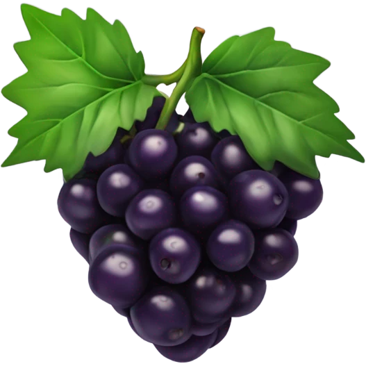 Blackberry with leaf emoji