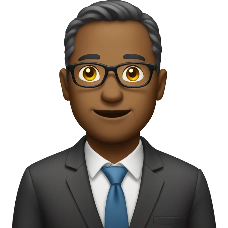 investor with spectacled emoji