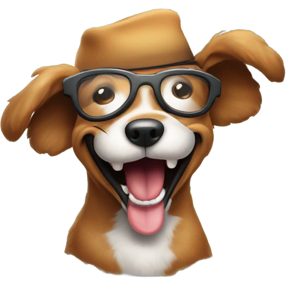 Funny dog emoji