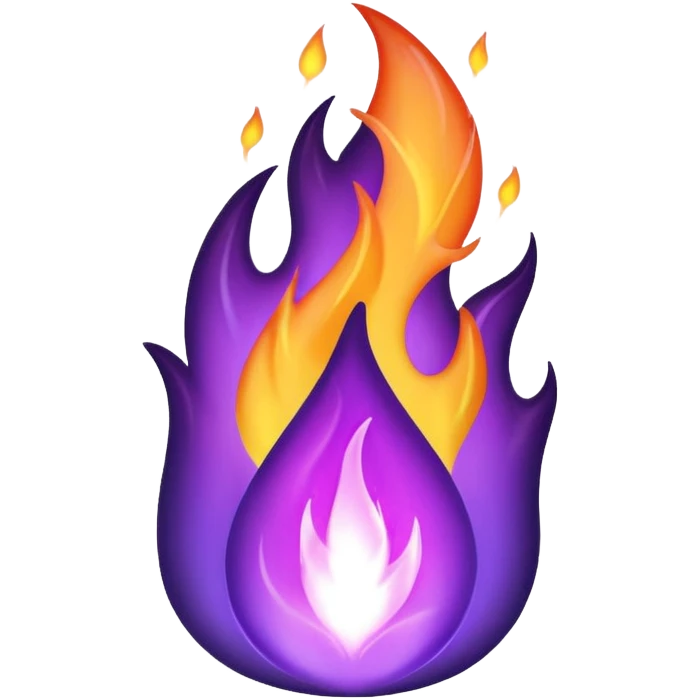 Purple flame emoji emoji