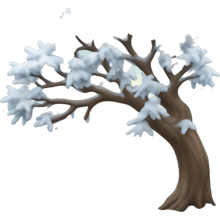 Winter tree emoji