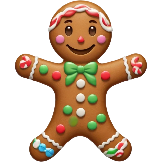 gingerbread man emoji