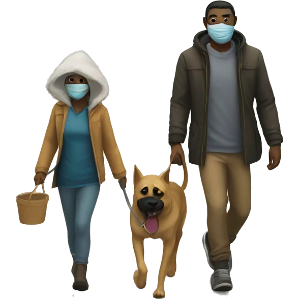 ilon mask walk with dog emoji