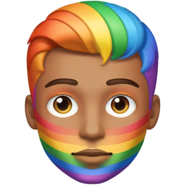  Man Gay rainbow skin  emoji